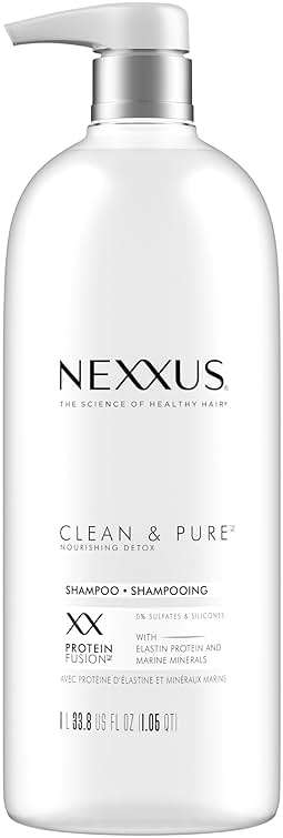 Nexxus Clean and Pure Clarifying Shampoo, With ProteinFusion, Nourished Hair Care Silicone, Dye And Paraben Free 33.8 oz - Image 1