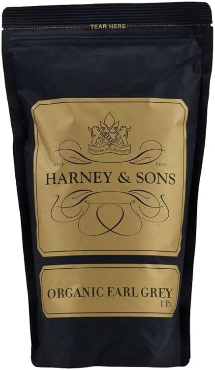 Harney & Sons Organic Earl Grey Loose Leaf Tea – Premium Bergamot Black Tea, Smooth Citrus Flavor, Full Leaf Blend, 16 oz - Image 2