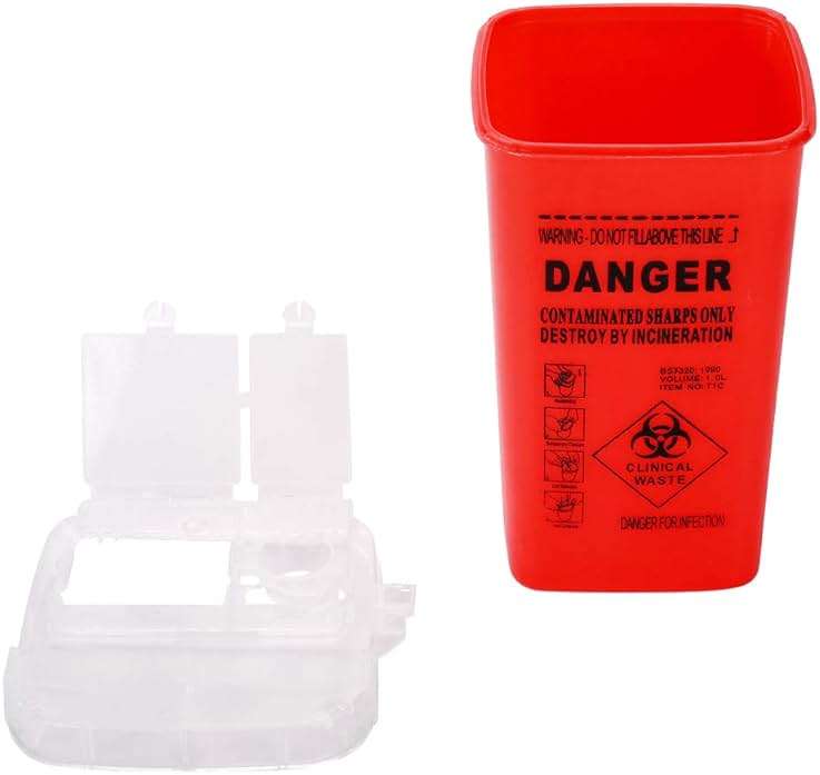 Sharps Disposal Container,5 Pack 1 Quart Needle Disposal Container - Image 3
