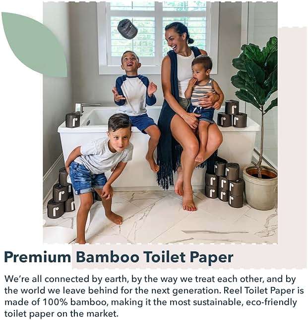 Reel, Tree-Free, 100% Bamboo Toilet Paper (Box of 24) - Image 2