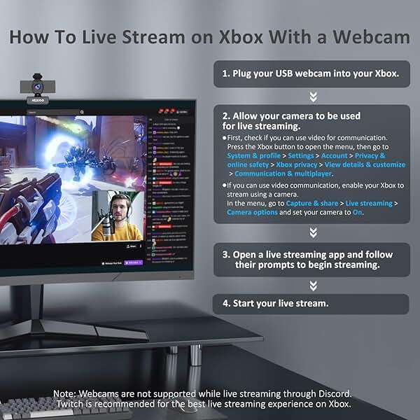 NexiGo N60 1080P Webcam with Microphone, Software Control & Privacy Cover, USB HD Computer Web Camera, Plug and Play, for Zoom/Skype/Teams, Conferencing and Video Calling - Image 8