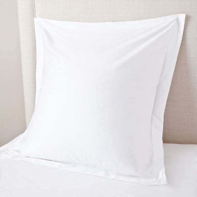 Euro Sham Covers 26x26 Set of 2 White 600 Thread Count 100% Egyptian Cotton Pack of 2 Euro 26x26 Pillow Covers Cushion Cover Cases Soft Skin Friendly European Size Decorative Square Pillow Shams - Image 1