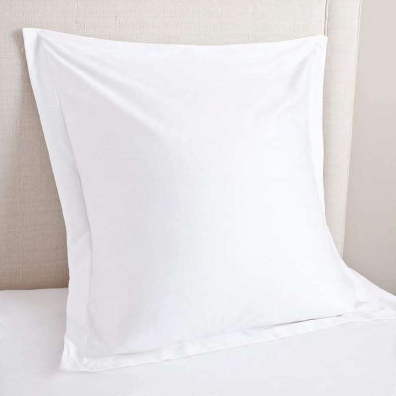 Euro Sham Covers 26x26 Set of 2 White 600 Thread Count 100% Egyptian Cotton Pack of 2 Euro 26x26 Pillow Covers Cushion Cover Cases Soft Skin Friendly European Size Decorative Square Pillow Shams - Image 2