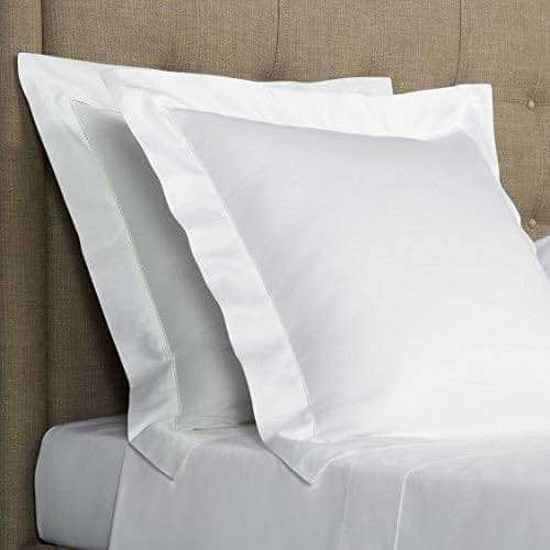 Euro Sham Covers 26x26 Set of 2 White 600 Thread Count 100% Egyptian Cotton Pack of 2 Euro 26x26 Pillow Covers Cushion Cover Cases Soft Skin Friendly European Size Decorative Square Pillow Shams - Image 3