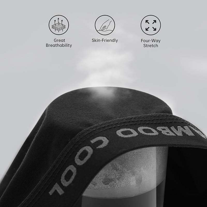 BAMBOO COOL Men's Ultra Breathable Underwear,No Riding Up Boxer Briefs with ComfortFlexible Waistband,Multipack - Image 5