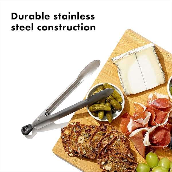 OXO Good Grips 7-Inch Mini Tongs, Stainless Steel - Image 5