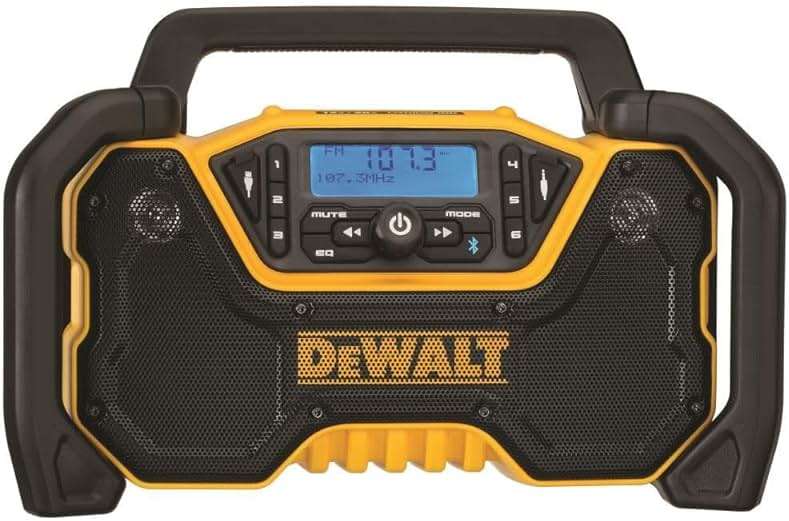 DEWALT 12V/20V MAX Portable Bluetooth Radio, Cordless, 100 ft Range, 3.5” Subwoofers, Jobsite (DCR028B) - Image 3