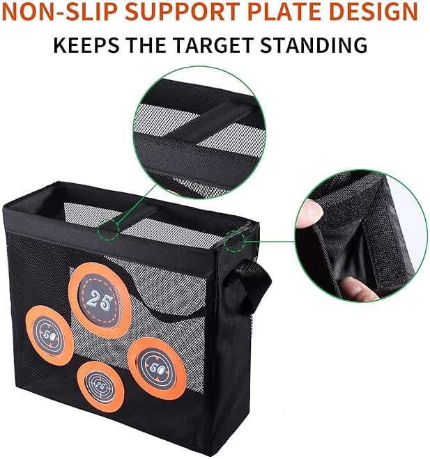 Hely Cancy Portable Shooting Practice Target Toy Storage Mesh Bag Compatible with Nerf Darts for Kids 6+ - Image 5