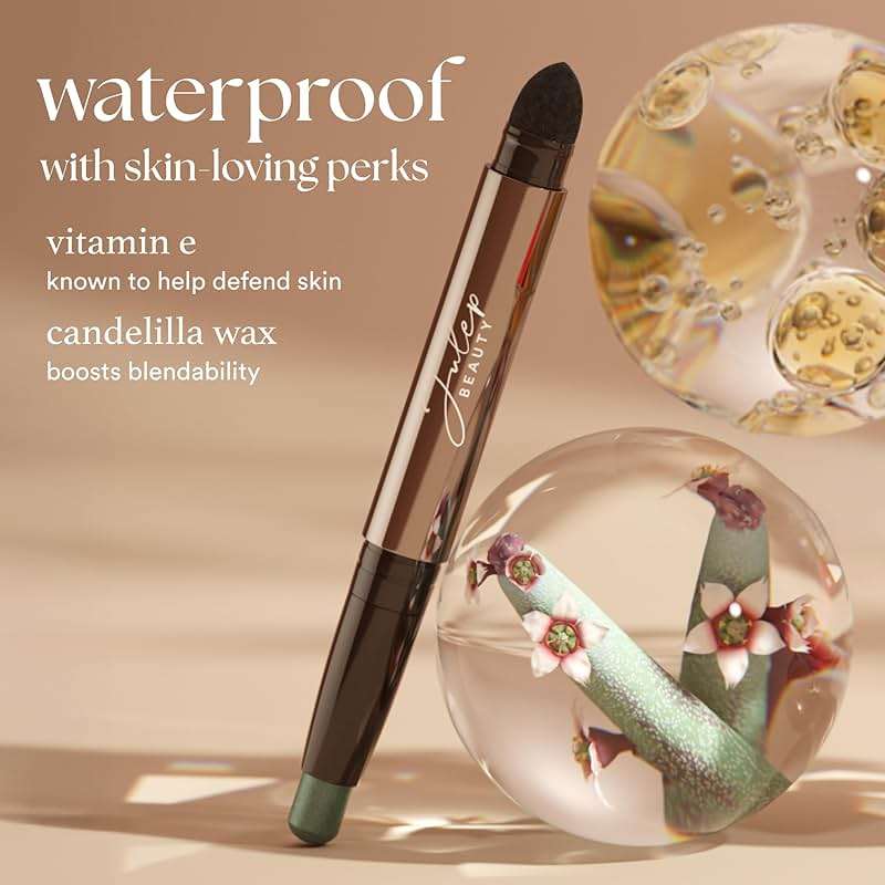 Julep Eyeshadow 101 Cream-to-Powder Waterproof Eyeshadow Stick – Smoky Amethyst Shimmer – Long-Lasting, Buildable, Crease-Proof, Cruelty Free, Shimmer Finish with Built-In Smudger - Image 6