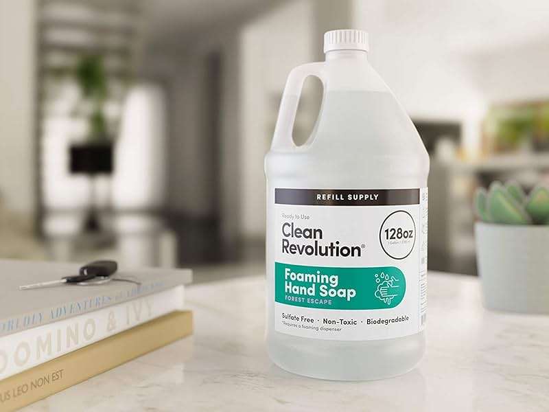Clean Revolution Foaming Hand Soap Refill Supply Container, Ready to Use Formula, Forest Escape Fragrance, Gluten Free, 128 Fl. Oz - Image 3