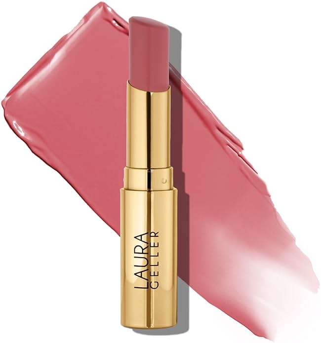 LAURA GELLER NEW YORK Jelly Balm Tinted Lip Balm – In the Buff – Hydrating Lip Color with Shine Finish – Squalane & Vitamin E – Buildable Sheer to Medium Coverage – Vegan & Cruelty-Free - Image 1