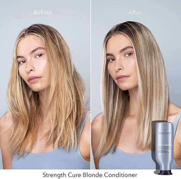 Pureology Strength Cure Blonde Purple Conditioner - For Blonde & Lightened Color-Treated Hair, Strengthens Hair & Fights Brass, Sulfate-Free & Vegan - Image 3