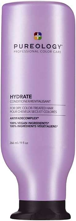 Pureology Hydrate Conditioner - For Dry or Color Treated Hair, Nourishing Conditioner to Restore Moisture and Seal in Hydration, Vegan - Image 1