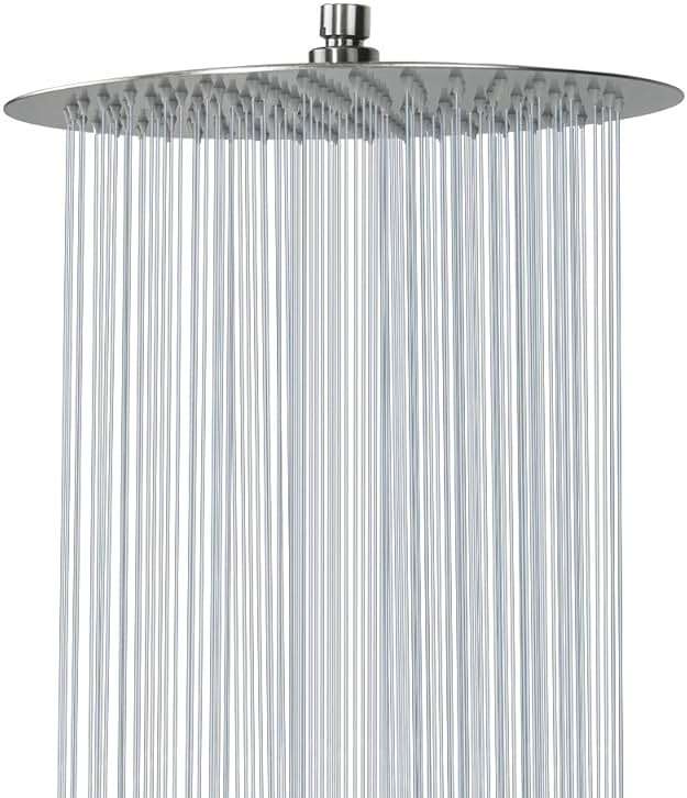 NearMoon Rain Shower Head, Ultra-Thin Design-Pressure Boosting, Awesome Some Experience, High Flow Stainless Steel Rainfall Head (12 Inch, Brushed Nickel) - Image 1