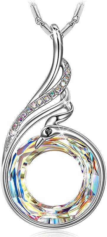 Kate Lynn "Rise From the Ashes Phoenix Necklace Made with Crystals from Austria, 18"+2" Necklace, Packaged with Jewelry Box, Birthday Gift for Women, Symbol of Luck and Renewal - Image 1