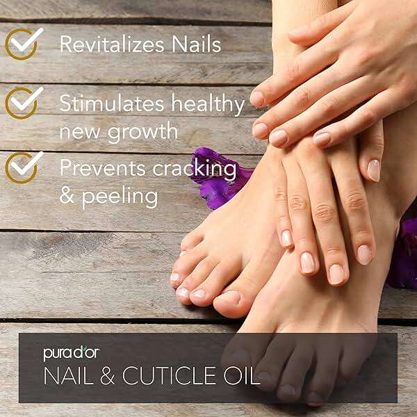 PURA D'OR 4 Oz Nail and Cuticle Oil - Nourishing Treatment with Dropper - Natural Blend Enriched with Biotin, Vitamin E, Milk for Nail Growth, Healthy Nail Beds and Great for Acrylic Nails - Image 4