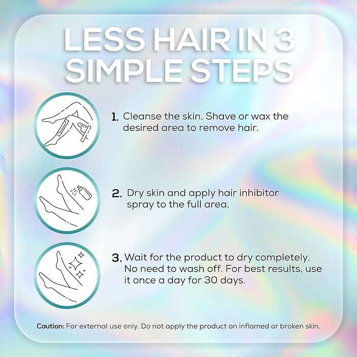 VENUS VISAGE Hair Inhibitor 50ml, Upgraded Hair Growth Spray, Non-Irritating, Removal for Body, Face, Arm, Armpit, Leg for Men and Women - Image 5