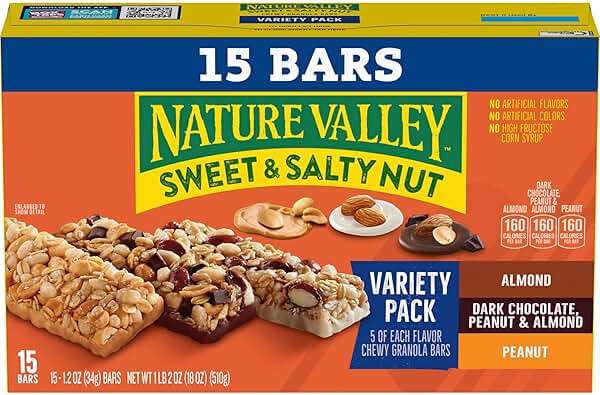 Nature Valley Sweet and Salty Nut Granola Bars, Variety Pack, 15 Bars, 18 oz - Image 3