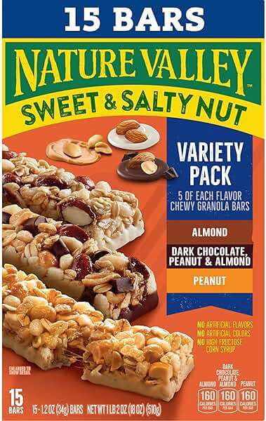 Nature Valley Sweet and Salty Nut Granola Bars, Variety Pack, 15 Bars, 18 oz - Image 4