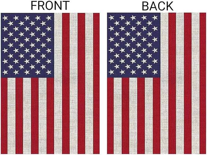 American Garden Flag USA Independent Day 4th of July Celebrate Burlap Double Sided Outdoor Yard Decorations 12.5 x 18 Inch - Image 4
