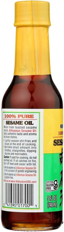 Kikkoman 100% Pure Sesame Oil (2 Pack, Total of 10fl.oz) - Image 2