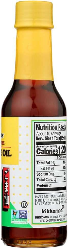 Kikkoman 100% Pure Sesame Oil (2 Pack, Total of 10fl.oz) - Image 4