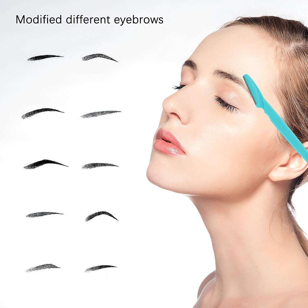 Eyebrow Razor 62 Pcs Multipurpose Exfoliating Dermaplaning Tool Trimming and Shaving Grooming for Face and Eyebrow Shaper for Women and Man Mooerca - Image 4