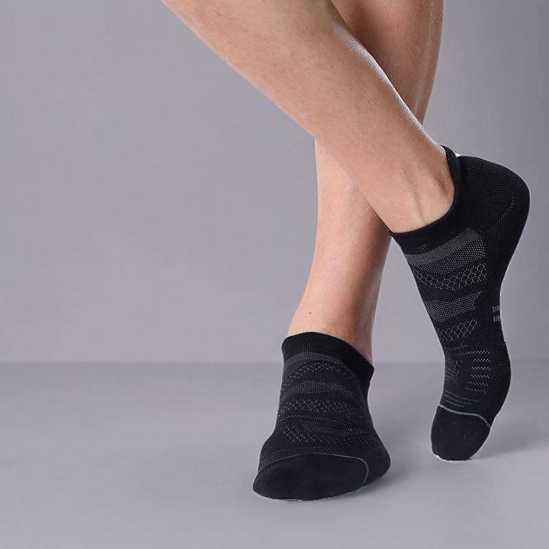CS CELERSPORT 6 Pack Men's Running Ankle Socks with Cushion, Low Cut Athletic Sport Tab Socks - Image 7