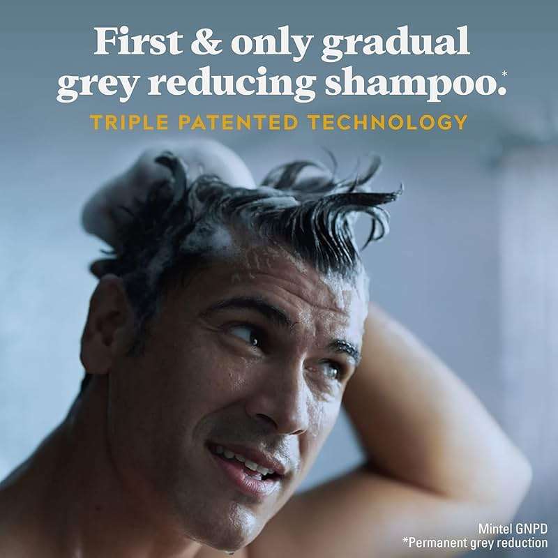 Just for Men Control GX Grey Reducing 2-in-1 Shampoo and Conditioner, Gradual Color with Keratin for Stronger Thicker and Healthier Looking, 4 Fl Oz - Pack of 3 - Image 5