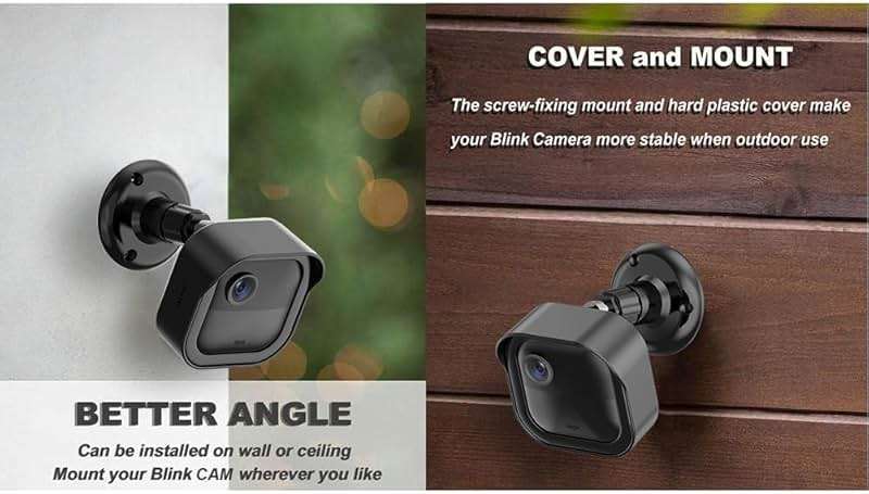All-New Blink Outdoor Camera Wall Mount, 360° Adjustable Mount and Weather Proof Protective Housing with Blink Sync Module Outlet Mount for Blink Outdoor 4/2K+/3rd Gen Camera System (Black, 5 Pack) - Image 5