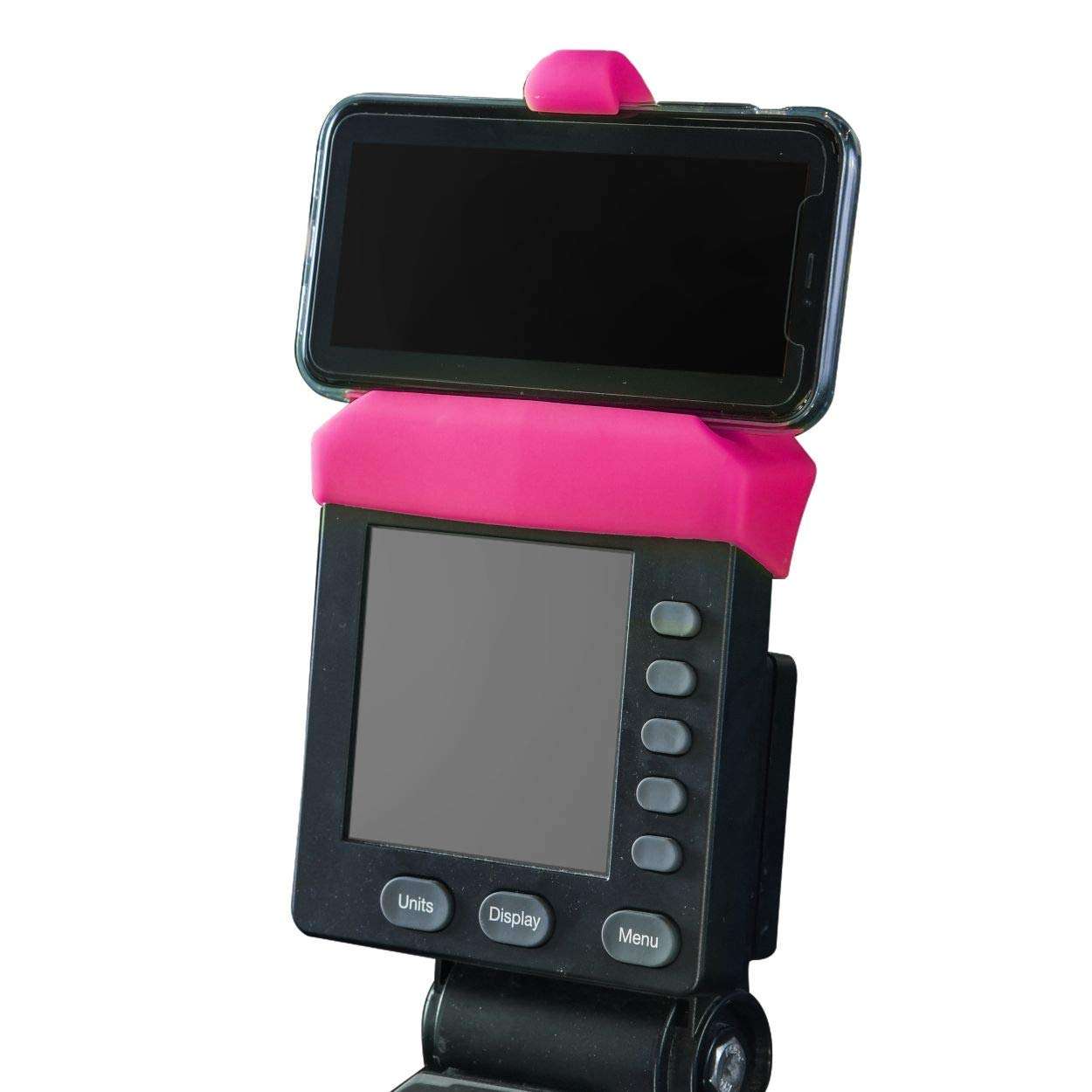 Vapor Fitness Phone Holder Made for PM5 Monitors of Concept 2 Rower, SkiErg and BikeErg - Silicone Smartphone Cradle Compatible with Concept 2 Rowing Machine. Ideal Rower Accessories - Image 1
