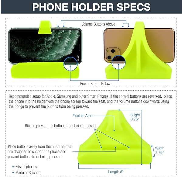 Vapor Fitness Phone Holder Made for PM5 Monitors of Concept 2 Rower, SkiErg and BikeErg - Silicone Smartphone Cradle Compatible with Concept 2 Rowing Machine. Ideal Rower Accessories - Image 5