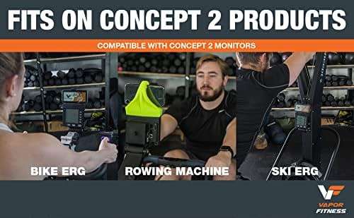 Vapor Fitness Phone Holder Made for PM5 Monitors of Concept 2 Rower, SkiErg and BikeErg - Silicone Smartphone Cradle Compatible with Concept 2 Rowing Machine. Ideal Rower Accessories - Image 6