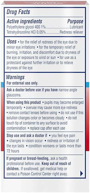 Visine Red Eye Hydrating Comfort Drops Works Fast Against Redness and Dryness, Offers Moisturizing Refreshing Relief to Protect from Further Irritation, 0.5 fl oz - Image 7