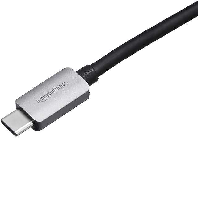 Amazon Basics Aluminum USB-C to RJ45 Gigabit Ethernet Adapter, Portable, Fast Network, Grey, 2.07 x 0.81 x 0.6 inches - Image 3