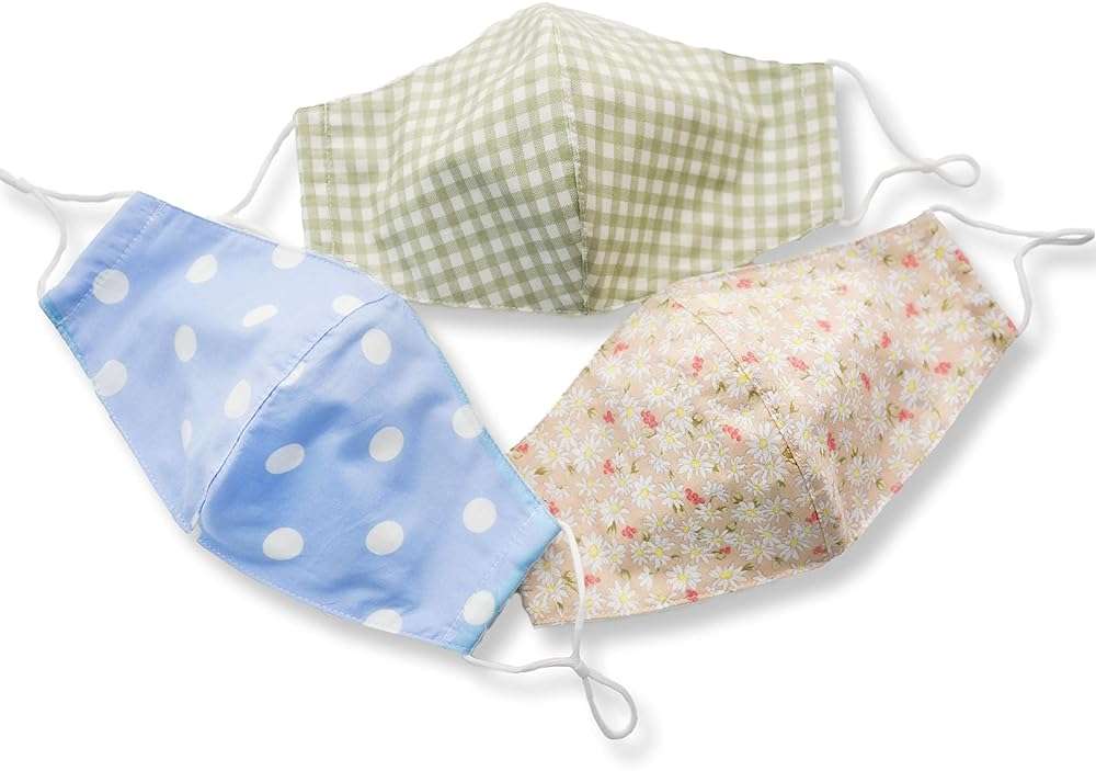 HOPE LOVE SHINE Face Mask Adjustable Filter Pocket Reusable Breathable Washable Cloth Mask Face Masks for Women Men - 3 Pack - Image 3