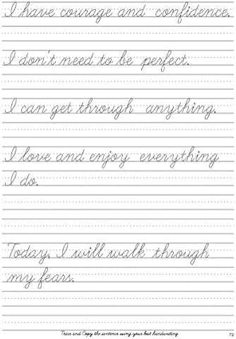 Cursive handwriting workbook for Adults: Learn to write in Cursive, Improve your writing skills & practice penmanship for adults (Master Print and Cursive Writing Penmanship for Adults) - Image 4