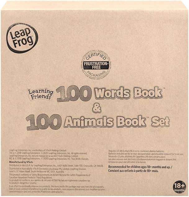 LeapFrog 100 Words and 100 Animals Book Set (Frustration Free Packaging) - Image 6
