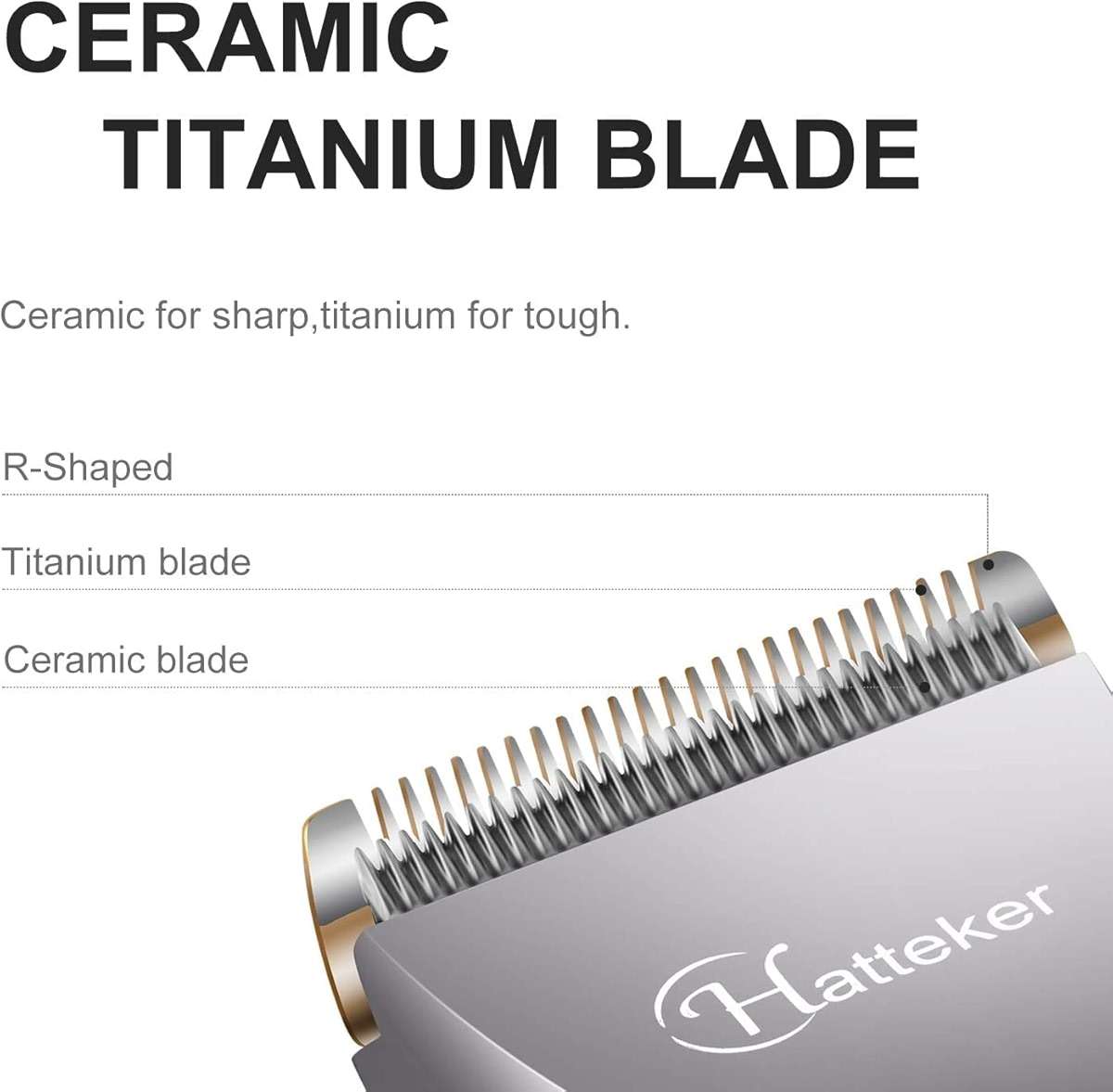 Hatteker Beard Trimmer for Men Professional Hair Clipper Hair Trimmer Shaver Haircut Detail Cutting Kit for Men Cordless Waterproof - Image 5