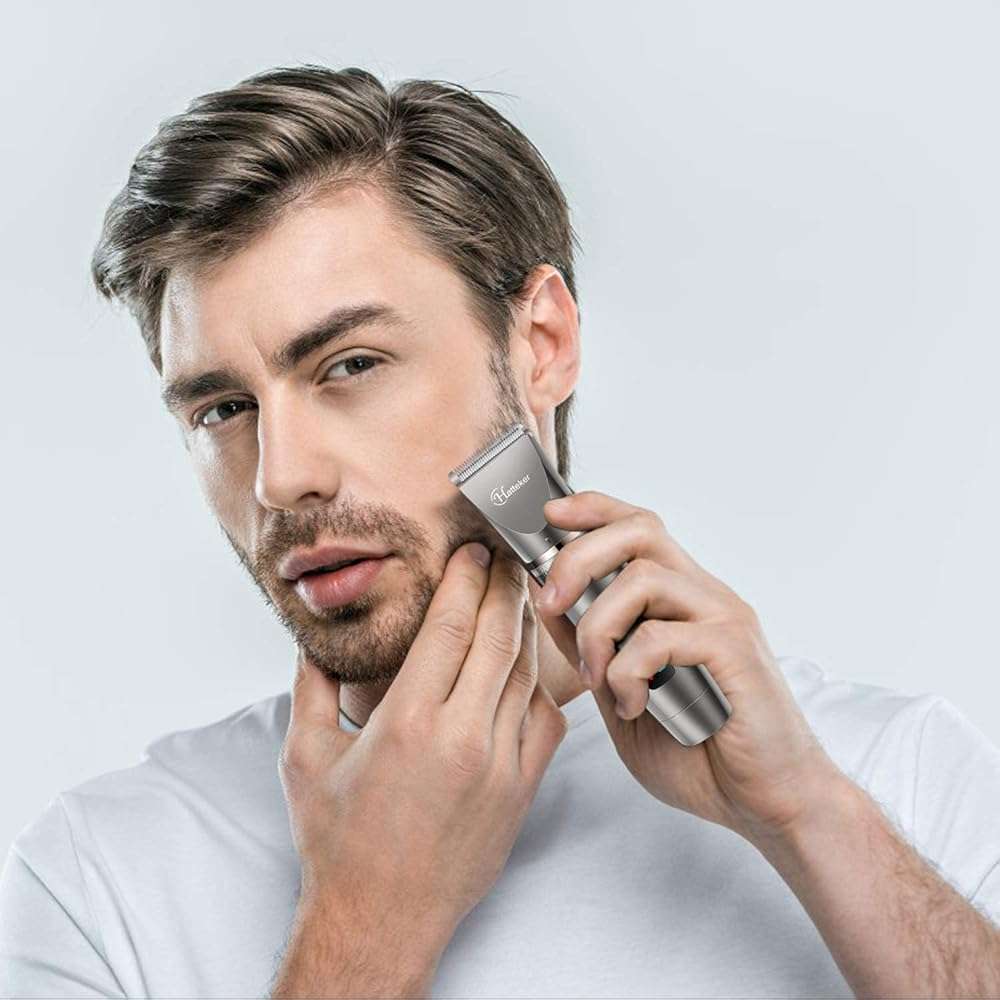 Hatteker Beard Trimmer for Men Professional Hair Clipper Hair Trimmer Shaver Haircut Detail Cutting Kit for Men Cordless Waterproof - Image 8