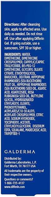 Differin Gel Acne Scar Spot Treatment for Face, Resurfacing Scar Gel, Gentle Skin Care for Acne Prone Sensitive Skin, 1 Oz (Packaging May Vary) - Image 9