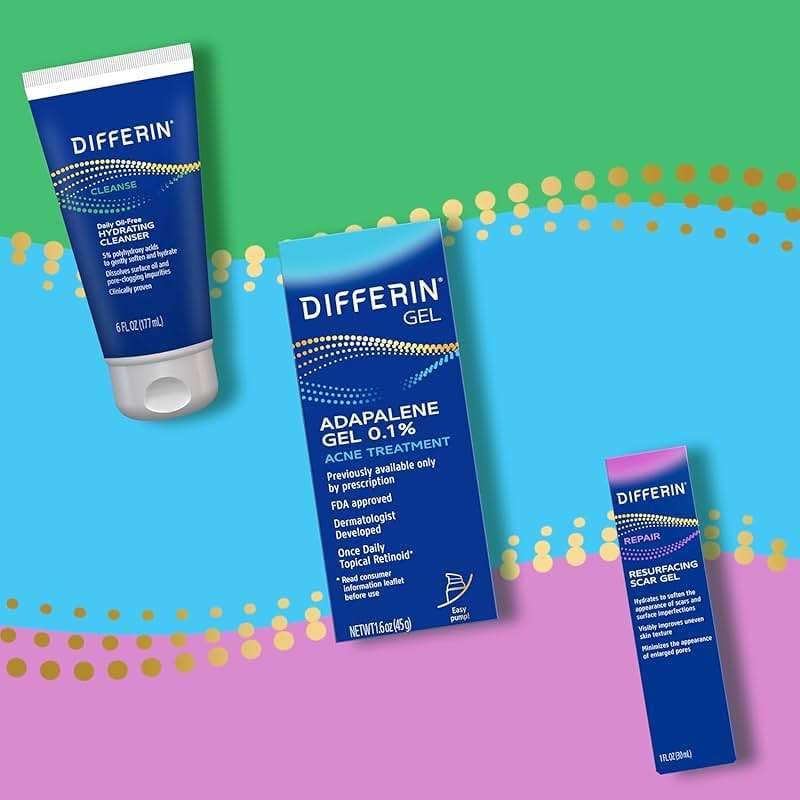 Differin Gel Acne Scar Spot Treatment for Face, Resurfacing Scar Gel, Gentle Skin Care for Acne Prone Sensitive Skin, 1 Oz (Packaging May Vary) - Image 10