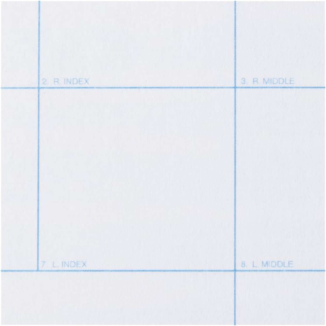 FD-258 Fingerprint Card - Blue, 250 Pack (Blue, 250) - Image 6