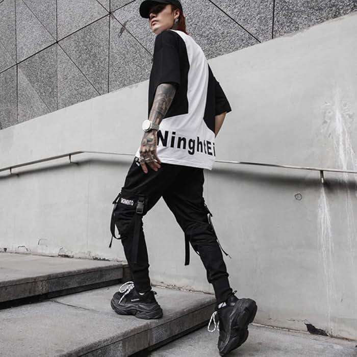 XYXIONGMAO Men's Jogger Pants Techwear Hip Hop Harem Pants Streetwear Tactical Track Pants - Image 4