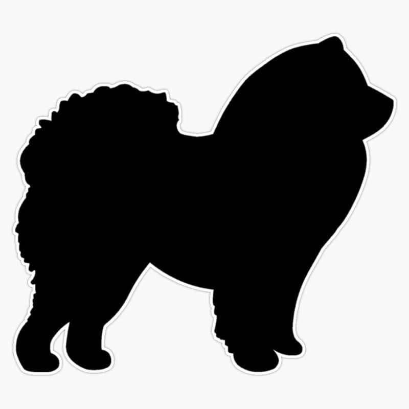 Chow Chow Dog Vinyl Waterproof Sticker Decal Car Laptop Wall Window Bumper Sticker 5" - Image 1