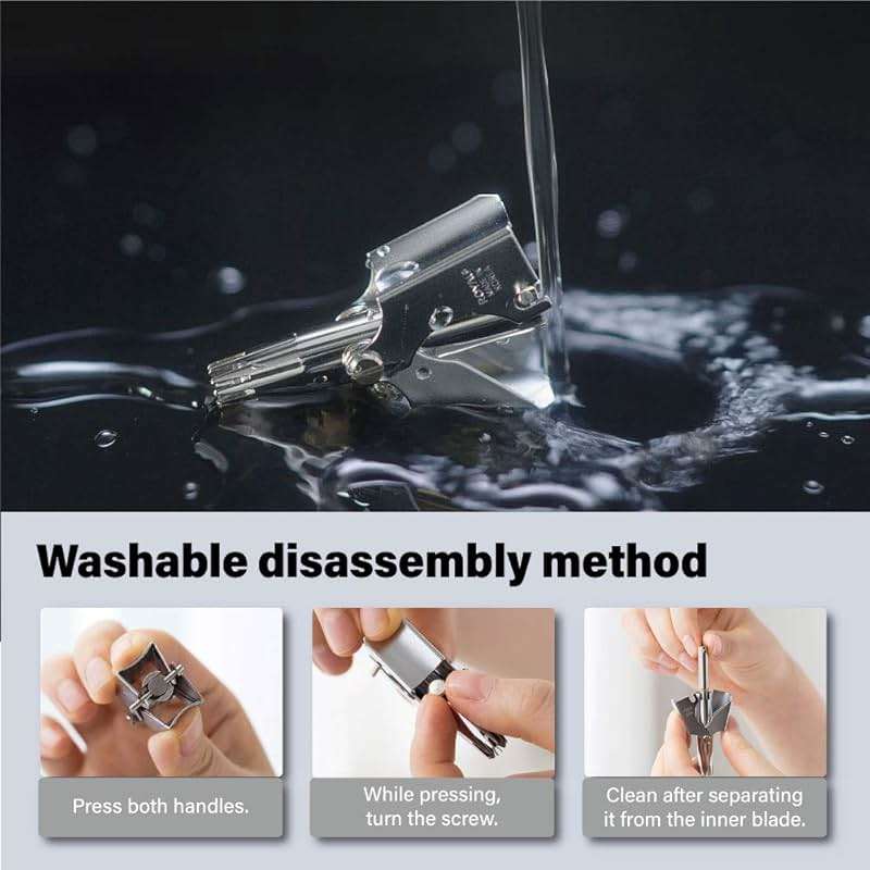 ROYAL [Made in Korea] Nose Hair Trimmer for Men Birdie, Manual, Battery-Free, Water-Resistance, Painless with Twelve Dual-Edged Blades, Patented Mechanism ET-4 - Image 5