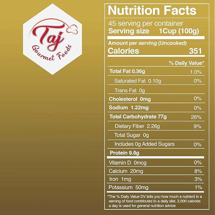 TAJ Gourmet Brown Basmati Rice, Naturally Aged, 10-Pounds - Image 2