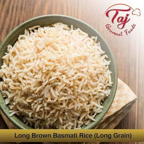 TAJ Gourmet Brown Basmati Rice, Naturally Aged, 10-Pounds - Image 6
