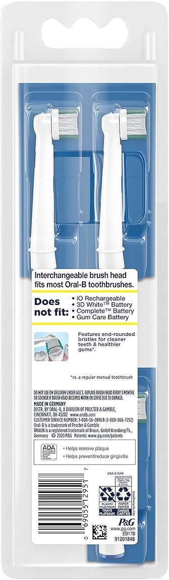Oral-B Daily Clean Replacement Brush Heads for an Oral-B Electric Toothbrush, Pack of 3 - Image 8