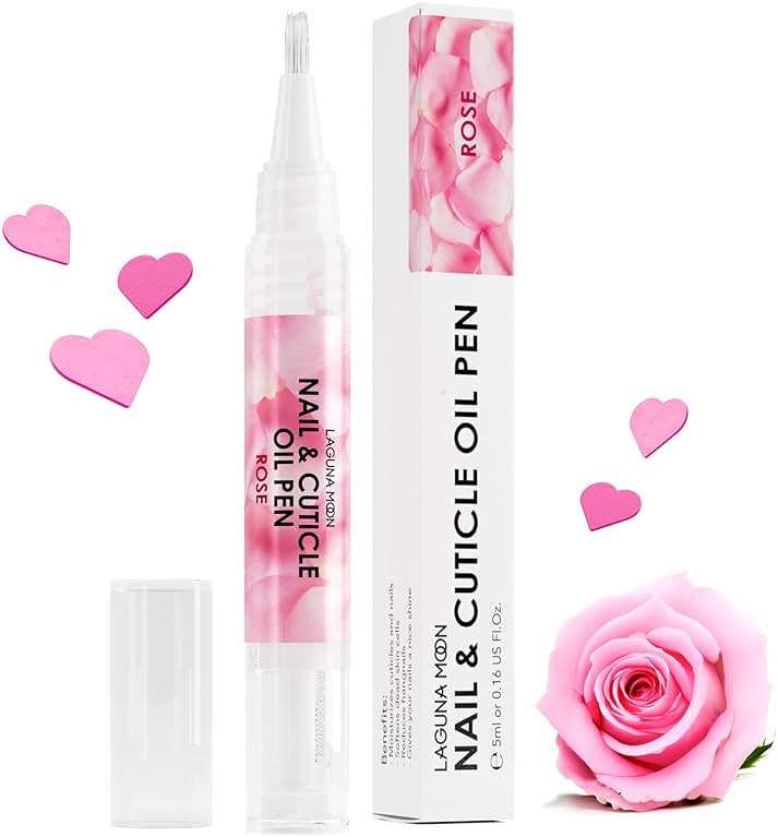 Lagunamoon Cuticle Oil Pen for Nail Nail Oil for Nail Care & Nail Growth - Nourish, Soothe & Moisturize Damaged Nails - Rose, 5 ml - Image 8